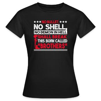 Veteran No Bullets No Shell No Demon In Hell - Women's T-Shirt - black - Front - AI Model Female 172 dark (172cm)