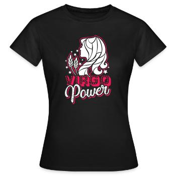 Virgo Virgo Power Lady - Women's T-Shirt - black - Front - AI Model Female 172 dark (172cm)