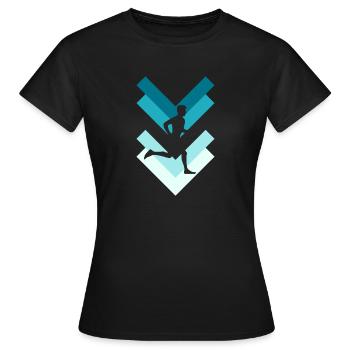faire du jogging - T-shirt Femme - noir - Devant - AI Model Female 172 dark (172cm)