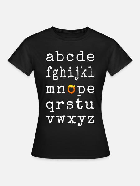 Anti--Alphabet - Nope V - Frauen T-Shirt - Schwarz