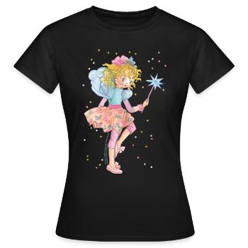 Prinzessin Lillifee Konfetti - Frauen T-Shirt - Schwarz - Vorne - AI Model Female 172 dark (172cm)