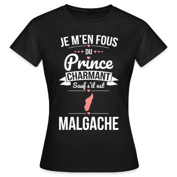 Désolée déjà prise par un Malgache sexy - T-shirt Femme - noir - Devant - AI Model Female 172 dark (172cm)