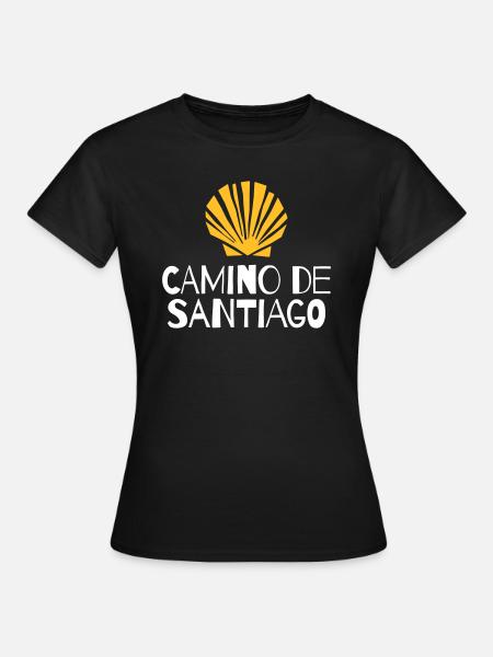Camino de Santiago | San Giacomo - Maglietta da donna - nero