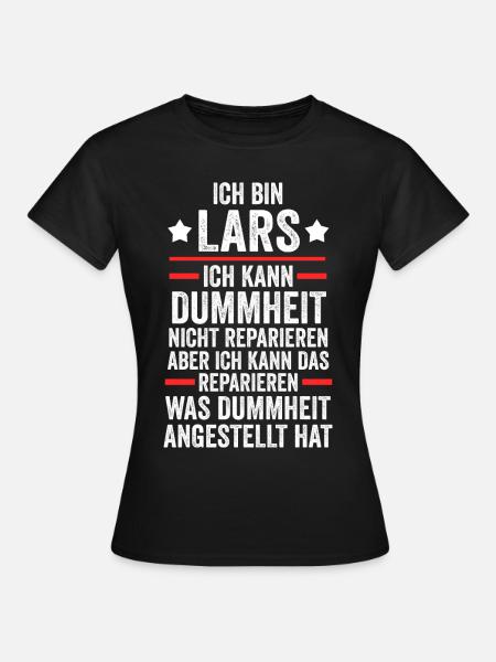 Lars - Dame-T-shirt - sort