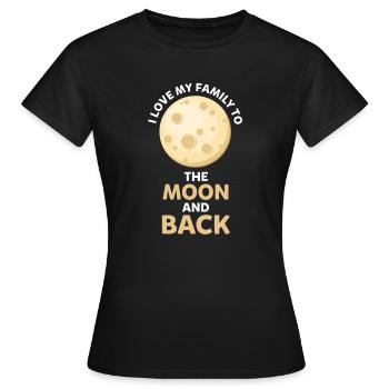Famille Amour - T-shirt Femme - noir - Devant - AI Model Female 172 dark (172cm)