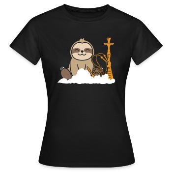 Shisha paralysant cadeau paresseux - T-shirt Femme - noir - Devant - AI Model Female 172 dark (172cm)