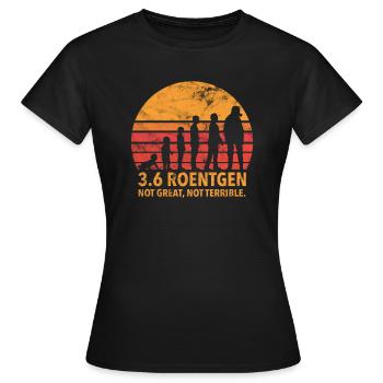 Idée de cadeau pour une série de films de Tchernobyl - T-shirt Femme - noir - Devant - AI Model Female 172 dark (172cm)