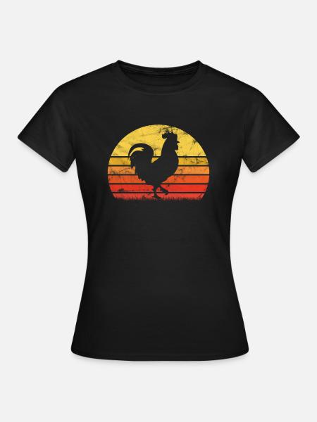 Huhn - Frauen T-Shirt - Schwarz