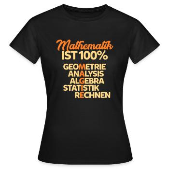 Mathematik - Frauen T-Shirt - Schwarz - Vorne - AI Model Female 172 dark (172cm)