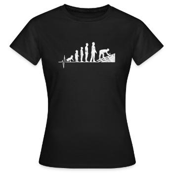 roofer - Women's T-Shirt - black - Front - AI Model Female 172 dark (172cm)