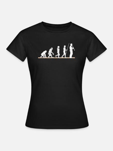 Klarinetten Evolution - Frauen T-Shirt - Schwarz