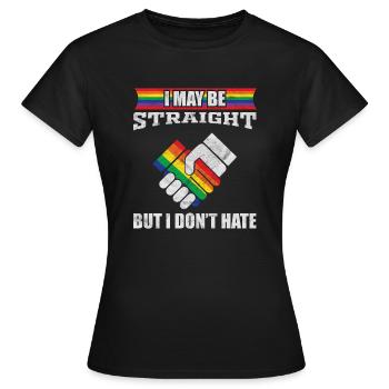 Human rights tolerance - Women's T-Shirt - black - Front - AI Model Female 172 dark (172cm)