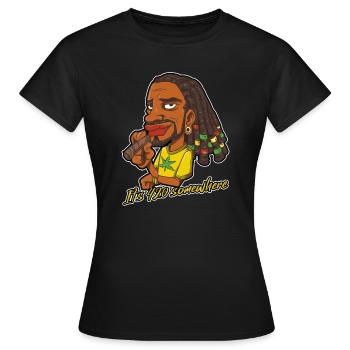 It's 420 Somewhere Cannabis Weed Smoking THC Ganja - Women's T-Shirt - black - Front - AI Model Female 172 dark (172cm)