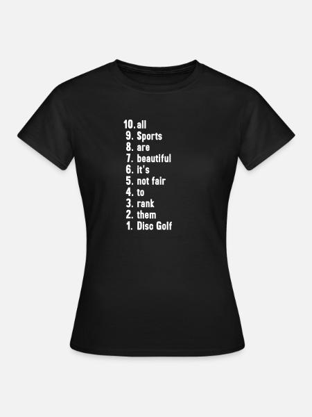 Funny Sports Quotes Disc Golf Lover Gift - Women's T-Shirt - black
