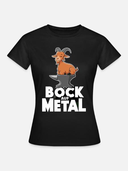 Bock auf Metal - Frauen T-Shirt - Schwarz