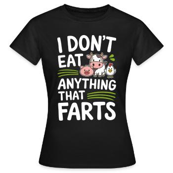 Végétarien Végétalien Végétarien Végétarien - T-shirt Femme - noir - Devant - AI Model Female 172 dark (172cm)