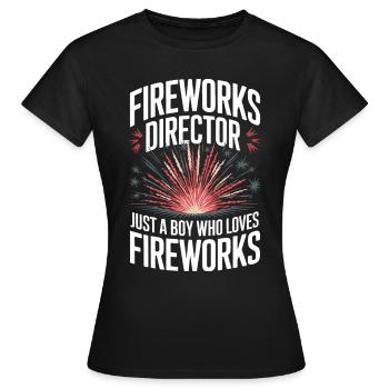 Pyrotechnics Fireworks Pyrotechnics - Women's T-Shirt - black - Front - AI Model Female 172 dark (172cm)