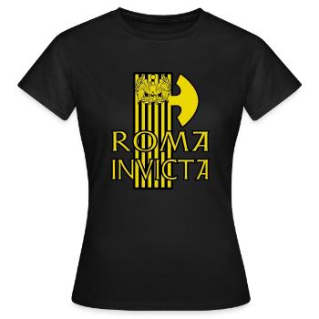 ROMA INVICTA Römer Rom SPQR Roma - Frauen T-Shirt - Schwarz - Vorne - AI Model Female 172 dark (172cm)