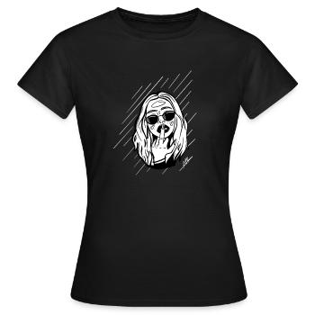 Goodbye - Women's T-Shirt - black - Front - AI Model Female 172 dark (172cm)
