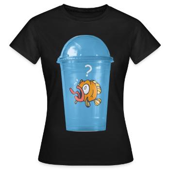 Sans plastique - T-shirt Femme - noir - Devant - AI Model Female 172 dark (172cm)