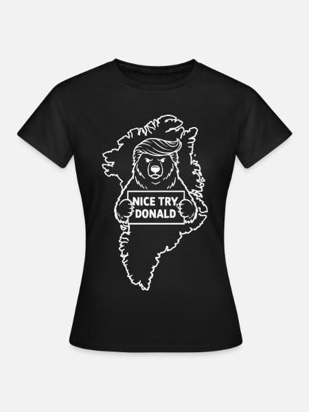 Greenland: Nice try, Donald - Women's T-Shirt - black