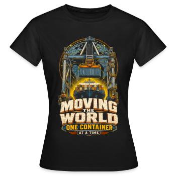 Docker un conteneur à la fois - T-shirt Femme - noir - Devant - AI Model Female 172 dark (172cm)