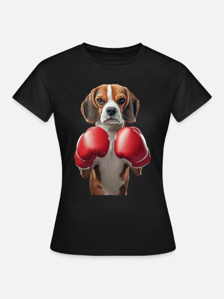 Beagle - Frauen T-Shirt - Schwarz