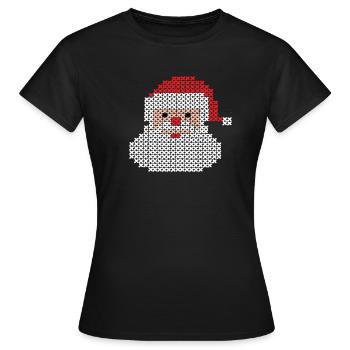 Santa Claus - Frauen T-Shirt - Schwarz - Vorne - AI Model Female 172 dark (172cm)