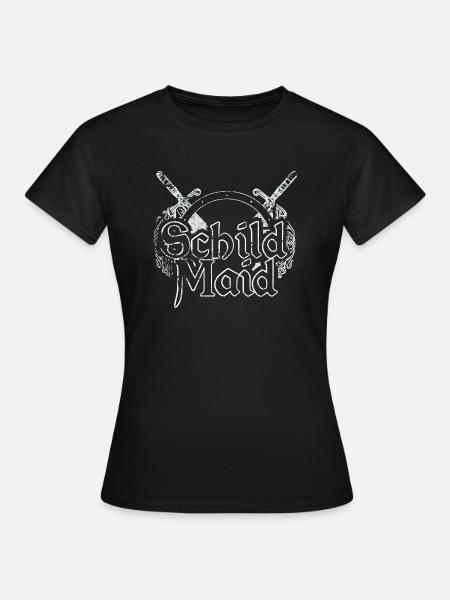 Schild Maid / für die Kriegerin - Frauen T-Shirt - Schwarz