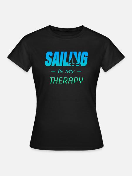 Segeln Sailing Sail - Frauen T-Shirt - Schwarz