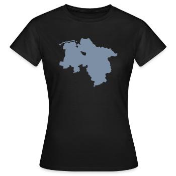 Niedersachsen - Frauen T-Shirt - Schwarz - Vorne - AI Model Female 172 dark (172cm)