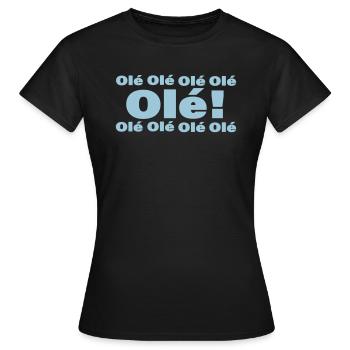 Olé - Frauen T-Shirt - Schwarz - Vorne - AI Model Female 172 dark (172cm)