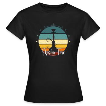 Shisha Time Shisha Cadeau pour les amateurs de Shisha - T-shirt Femme - noir - Devant - AI Model Female 172 dark (172cm)