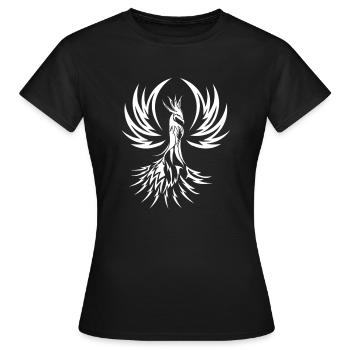 Phoenix Phönix - Frauen T-Shirt - Schwarz - Vorne - AI Model Female 172 dark (172cm)