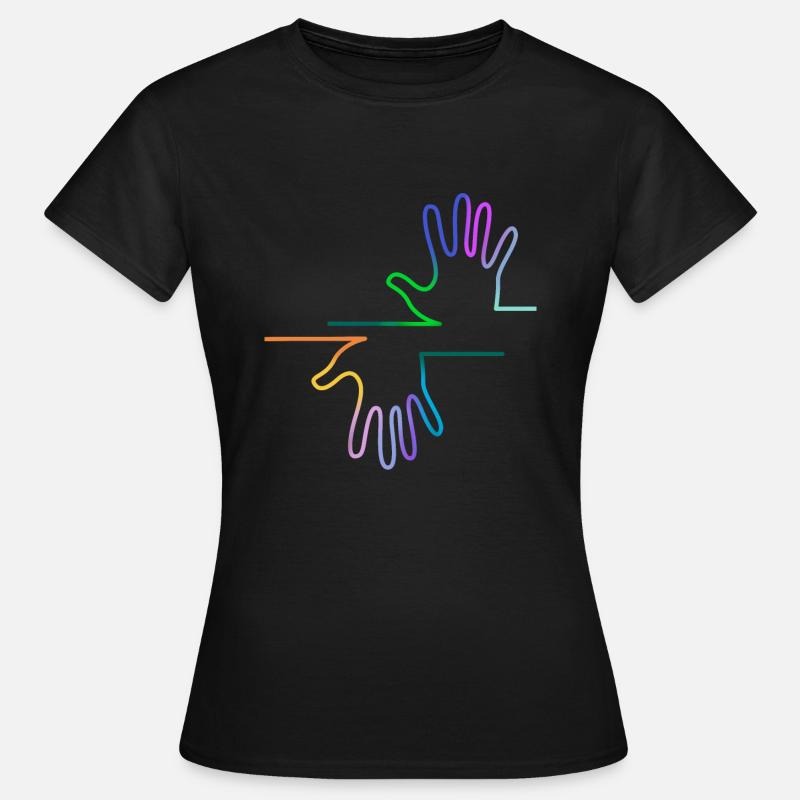colored hands - Women's T-Shirt - black