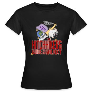 auto-stop guide dans la galaxie - T-shirt Femme - noir - Devant - AI Model Female 172 dark (172cm)