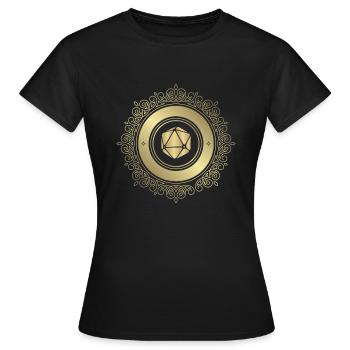 RPG magic dice - T-shirt Femme - noir - Devant - AI Model Female 172 dark (172cm)
