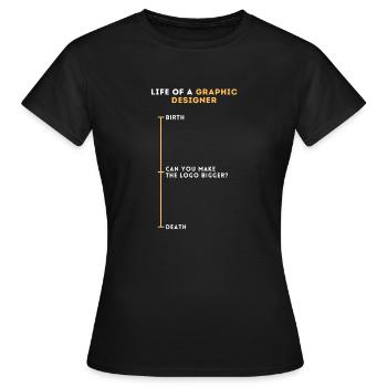 Lustige Grafikdesigner Geschenke Illustrator - Frauen T-Shirt - Schwarz - Vorne - AI Model Female 172 dark (172cm)