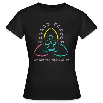 Sent l’ Mami - T-shirt Femme - noir - Devant - AI Model Female 172 dark (172cm)