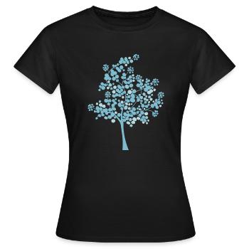 Snowball tree - Women's T-Shirt - black - Front - AI Model Female 172 dark (172cm)