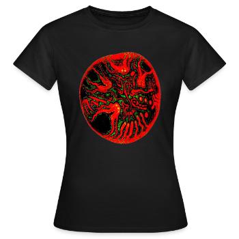 Ragnarok - T-shirt Femme - noir - Devant - AI Model Female 172 dark (172cm)