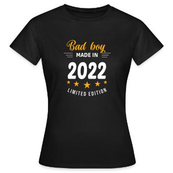 Bad boy made in 2022 - Women's T-Shirt - black - Front - AI Model Female 172 dark (172cm)