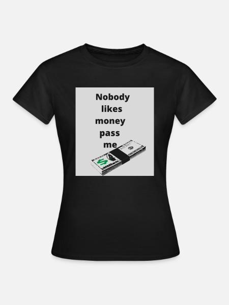 Geld - Frauen T-Shirt - Schwarz