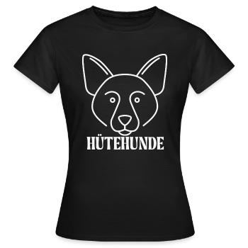 Herding dogs - Women's T-Shirt - black - Front - AI Model Female 172 dark (172cm)