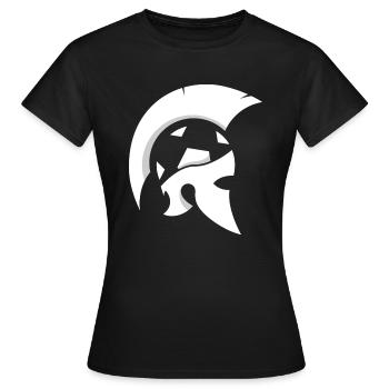 Sparta Helm Logo - Frauen T-Shirt - Schwarz - Vorne - AI Model Female 172 dark (172cm)
