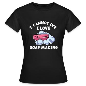 Seife Hygiene Waschen Seifenherstellung Putzen - Frauen T-Shirt - Schwarz - Vorne - AI Model Female 172 dark (172cm)