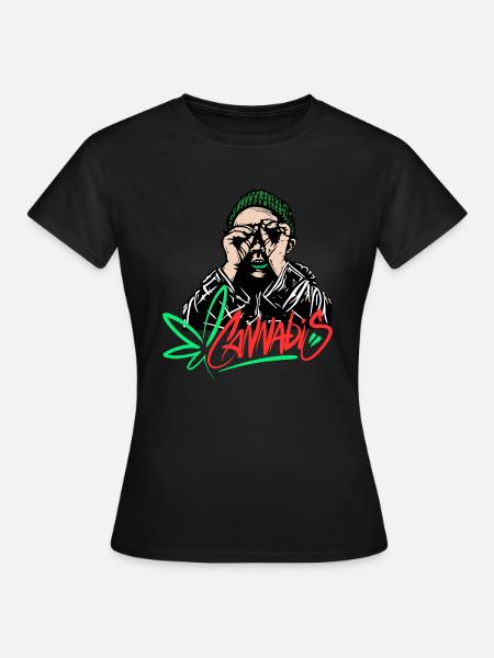 Canabis Men - Frauen T-Shirt - Schwarz