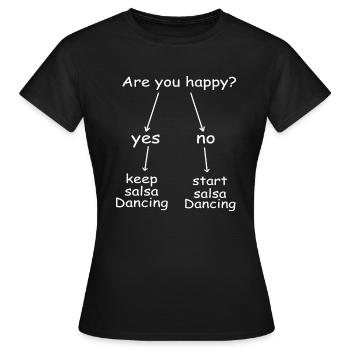 Dancing Dance Music - Frauen T-Shirt - Schwarz - Vorne - AI Model Female 172 dark (172cm)