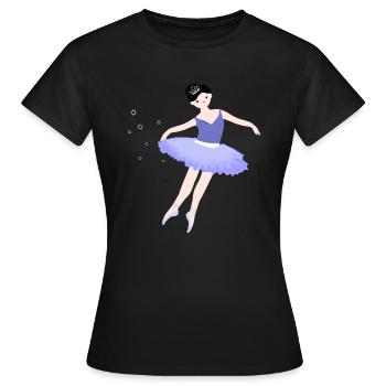 Ballerine fille 4 - T-shirt Femme - noir - Devant - AI Model Female 172 dark (172cm)