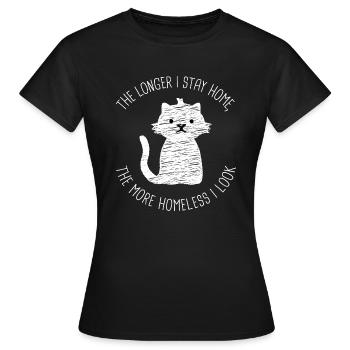 Arbeit von zu Hause Look Design für stolze Pinoys - Frauen T-Shirt - Schwarz - Vorne - AI Model Female 172 dark (172cm)